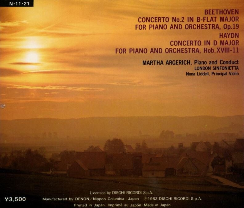 마르타 아르헤리치 - Martha Argerich - Beethoven,Haydn Piano Concertos [일본발매]