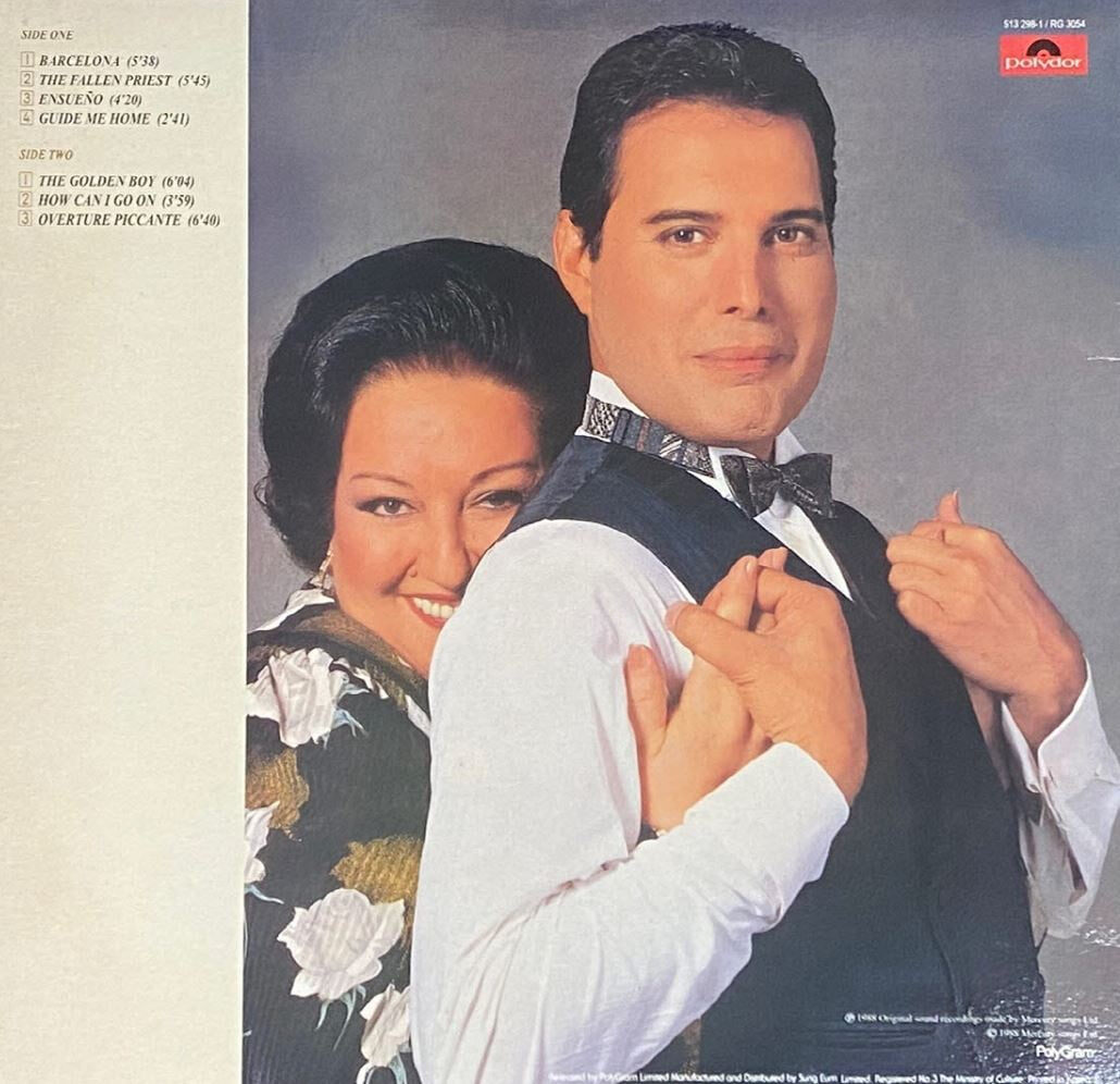 [LP] 프레디 머큐리,몽세라 카바예 - Freddie Mercury,Montserrat Caballe ?- Barcelona LP [성음-라이센스반]