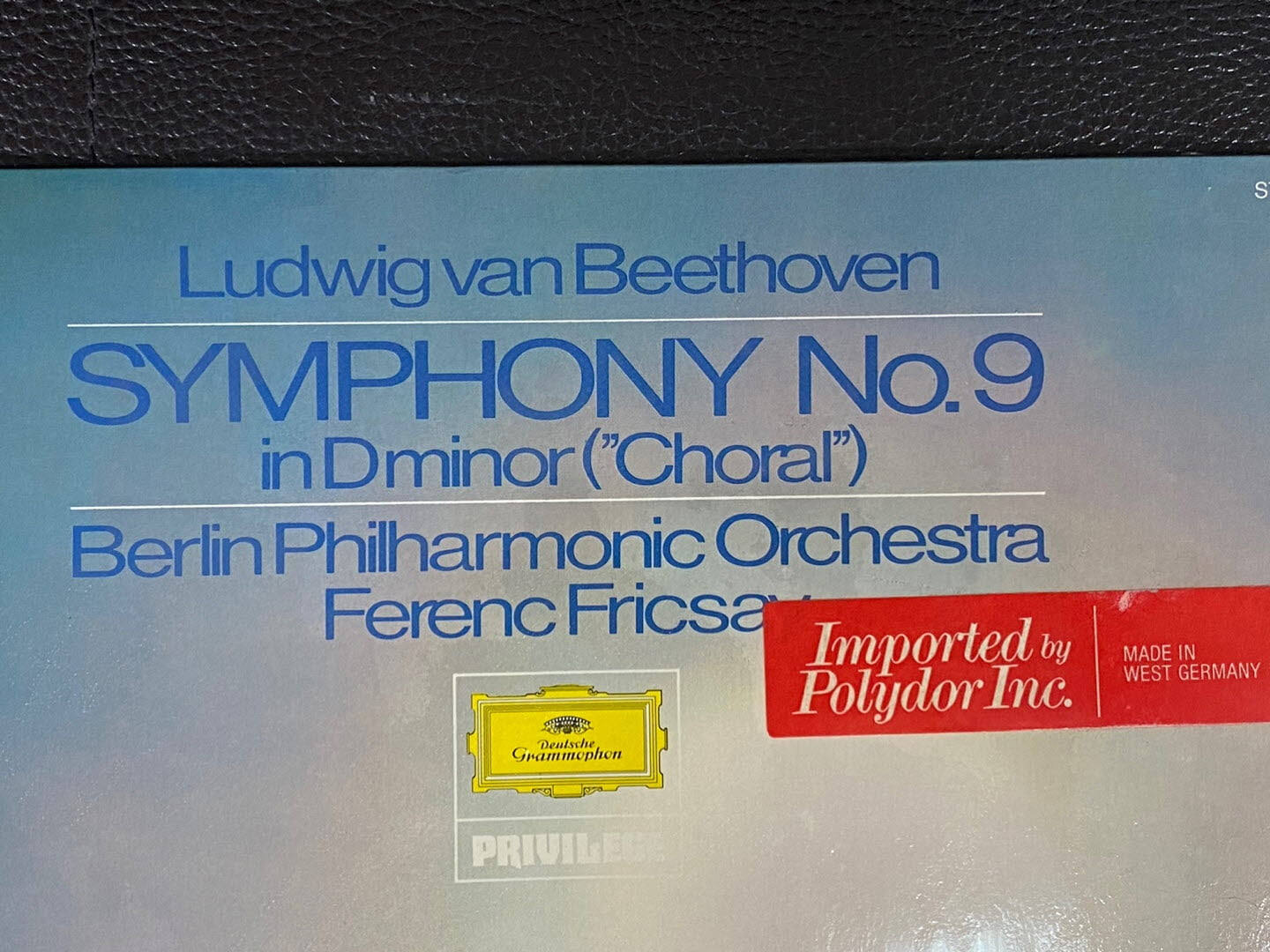 [LP] 페렌츠 프리차이 - Ferenc Fricsay - Beethoven Symphony No.9 Choral LP [미개봉] [독일반]