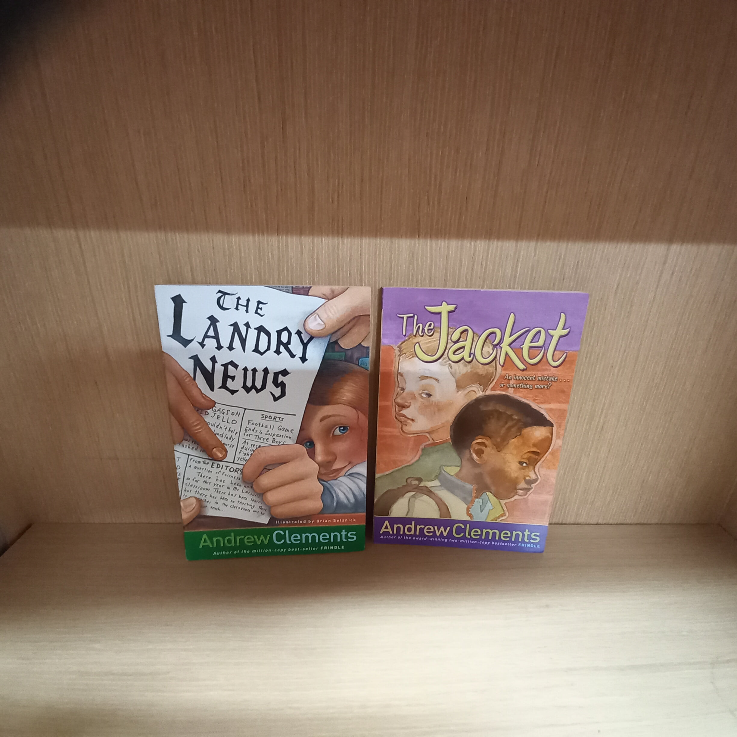 andrew clements 앤드루 클레먼츠 5권세트 (Frindle, the landry news,the report card,the janitor's boy,the jacket )