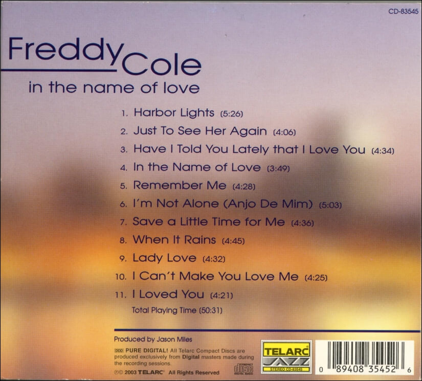 프레디 콜 (Freddy Cole) - In The Name Of Love(US발매)