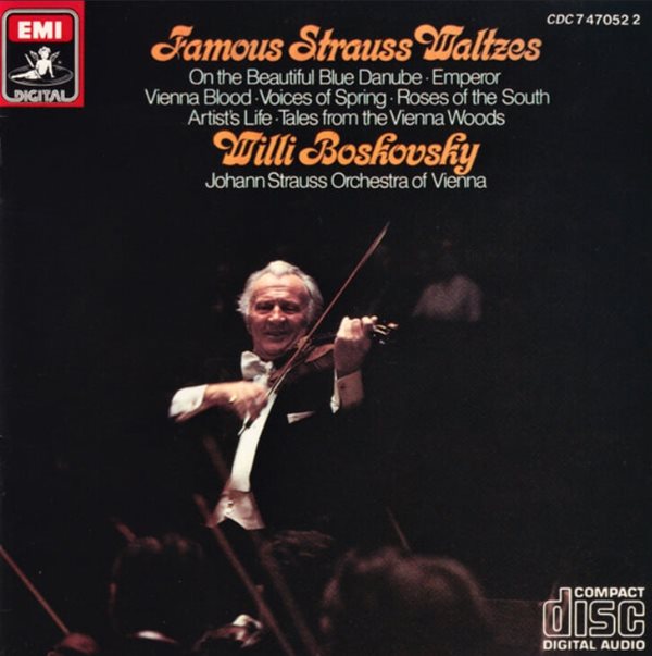 슈트라우스 2세 (Johann Strauss II) : Famous Strauss Waltzes - 빌리 보스코프스키(Willi Boskovsky)(일본발매)