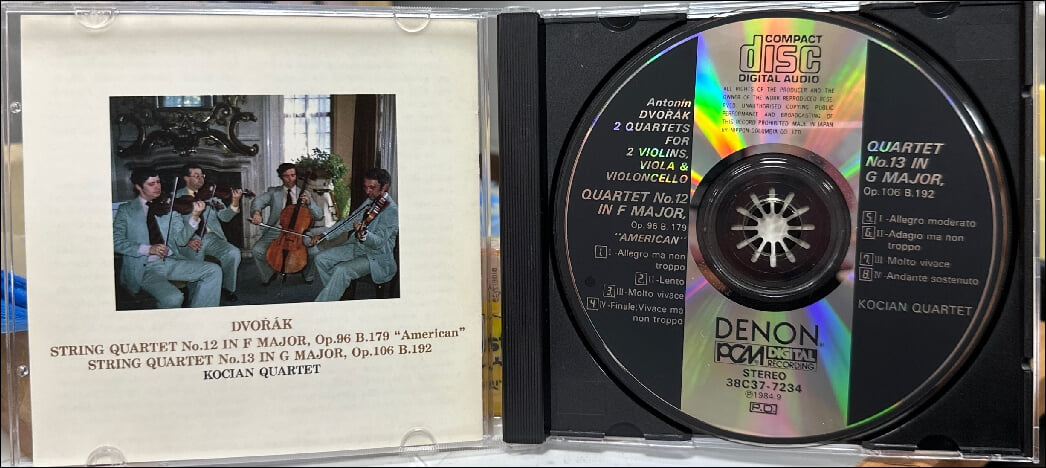 Dvorak: String Quartets Nos. 12 "American" & 13 (In F Major, Op.96 B.179 - 코치안 4중주단 (Kocian Quartet)(일본발매)