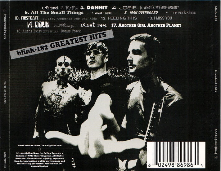 [수입] Blink-182 - Greatest Hits (CD)