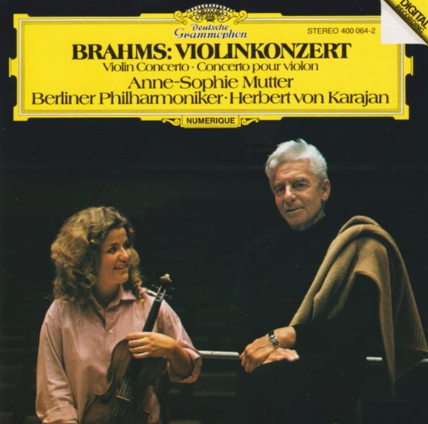 Brahms : Concerto Pour Violon - 카라얀 (Herbert Von Karajan),무터 (Anne-Sophie Mutter)(일본발매)