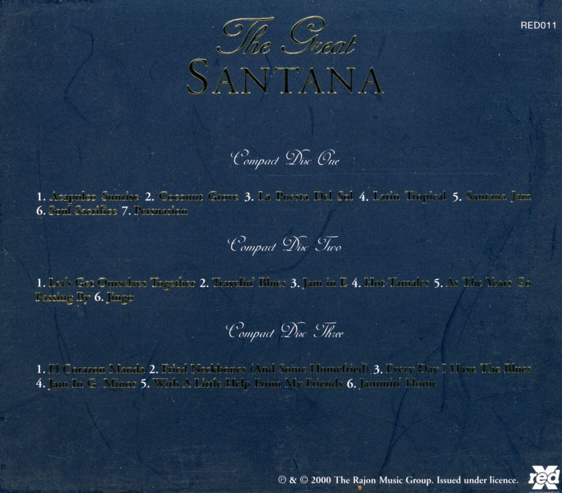 산타나 - Santana - The Great Santana 3Cds [오스트레일리아발매]