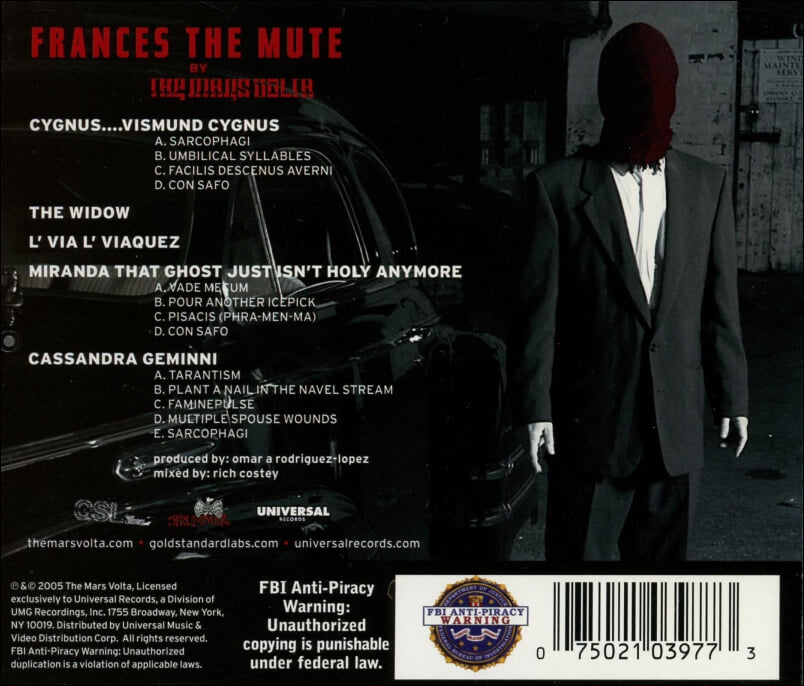 마스 볼타 (The Mars Volta) - Frances The Mute(US발매)