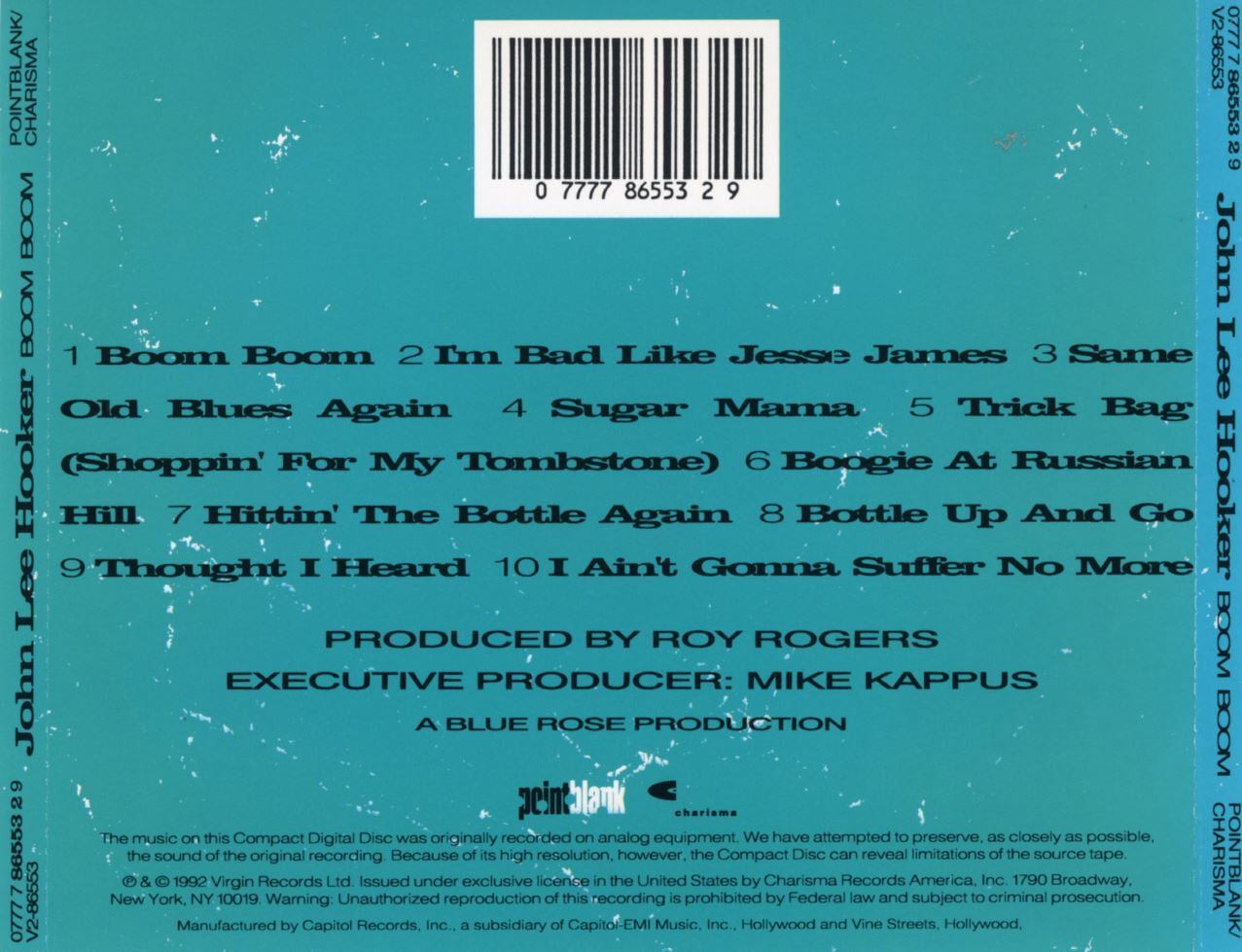 존 리 후커 - John Lee Hooker - Boom Boom [U.S발매]