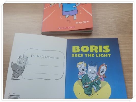 앤드루 조이너의 Boris 2~4.3권 세트(4권중 1권 없음 3권).2 Boris Gets a Lizard.3 Boris for the Win.출판사 Scholastic.