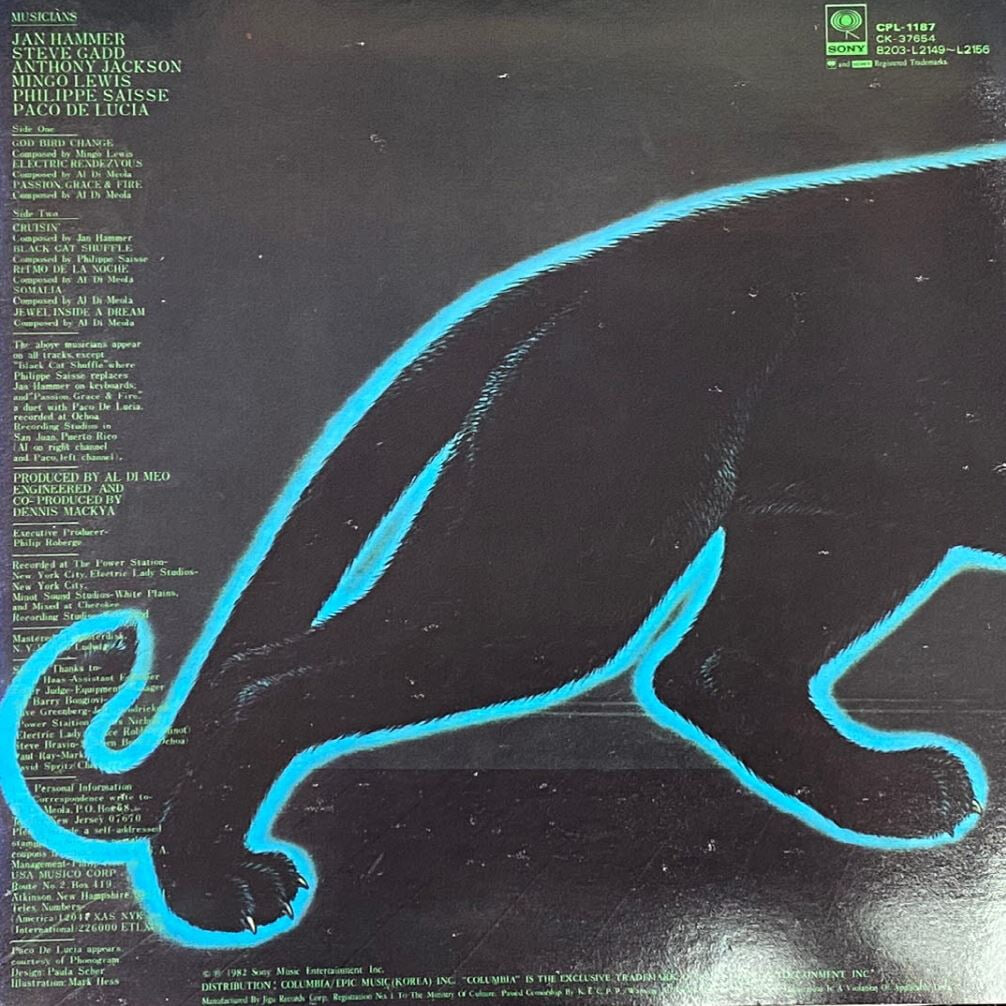 [LP] 알 디 메올라 - Al Di Meola - Electric Rendezvous LP [지구-라이센스반]