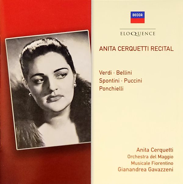 아니타 체르케티 리사이틀 Anita Cerquetti Recital (베르디, 벨리니 etc)