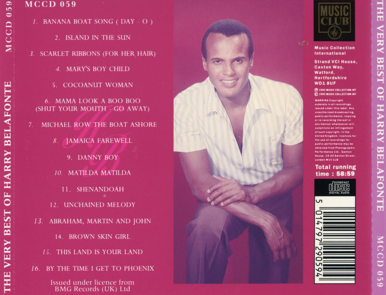 해리 벨라폰테 - Harry Belafonte - The Very Best Of Harry Belafonte [U.K발매]