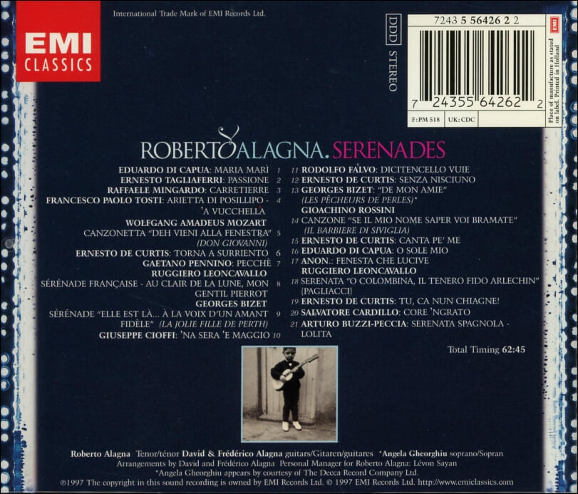 게오르규 (Angela Gheorghiu) - Serenades (Holland발매)