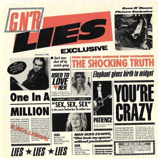 [수입] Guns N' Roses - G N' R Lies (CD)