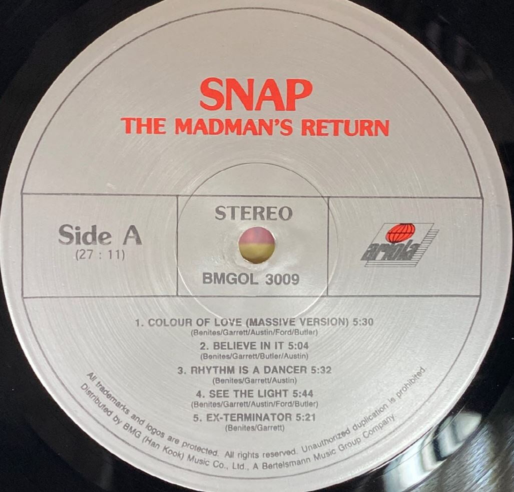 [LP] SNAP - The Madman's Return LP [BMG-라이센스반]