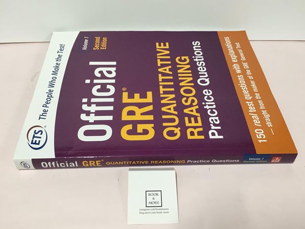 [중고-상] Official GRE Quantitative Reasoning Practice Questions, Second Edition, Volume 1