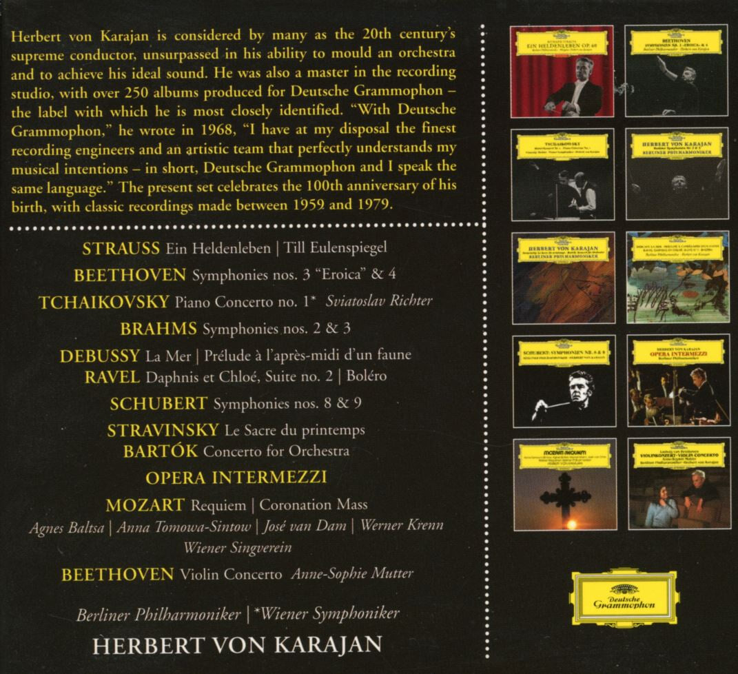 카라얀 - Herbert von Karajan - Master Recordings (탄생 100주년 기념 10Cds Boxset) [E.U발매]
