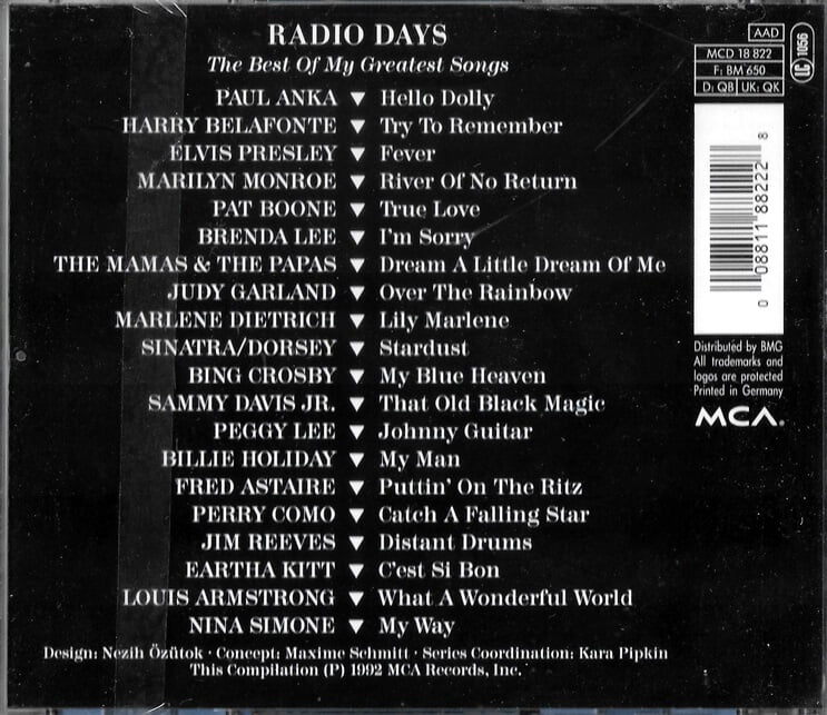 [미개봉] Various Artists - Radio Days : The Best Of My Greatest Songs  수입