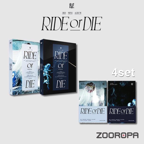 [미개봉/4종세트] EVNNE 이븐 RIDE or DIE 미니앨범 3집