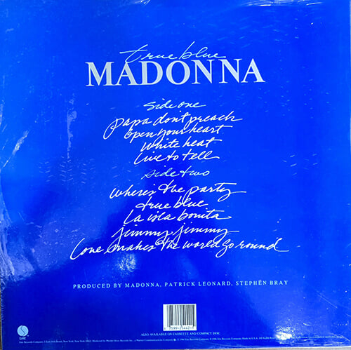 [LP] MADONNA(마돈나) / LIVE TO TELL PAPA DON'T PREACH