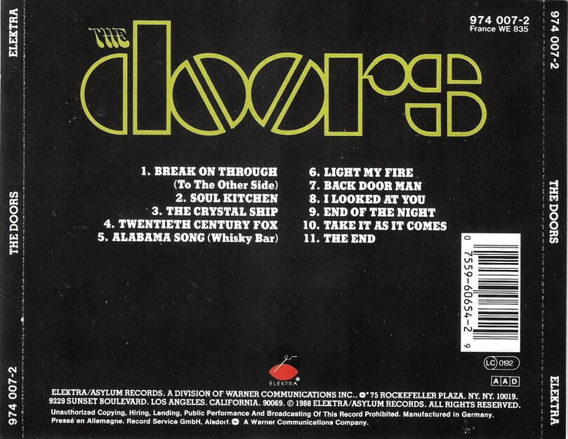 [중고CD] The Doors - The Doors (Remastered)