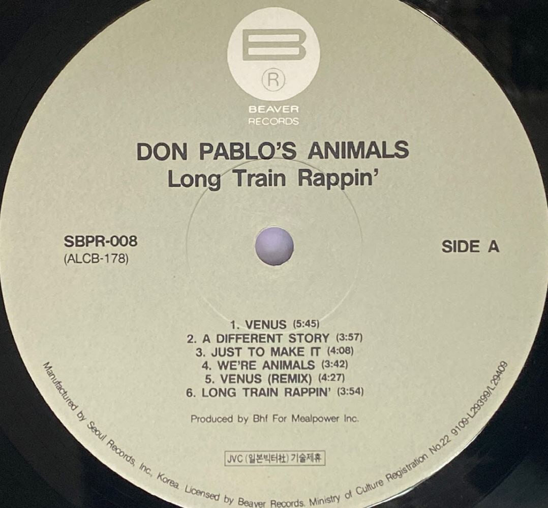 [LP] 돈 파블로 애니멀스 - Don Pablo's Animals - Long Train Rappin' LP [서울-라이센스반]