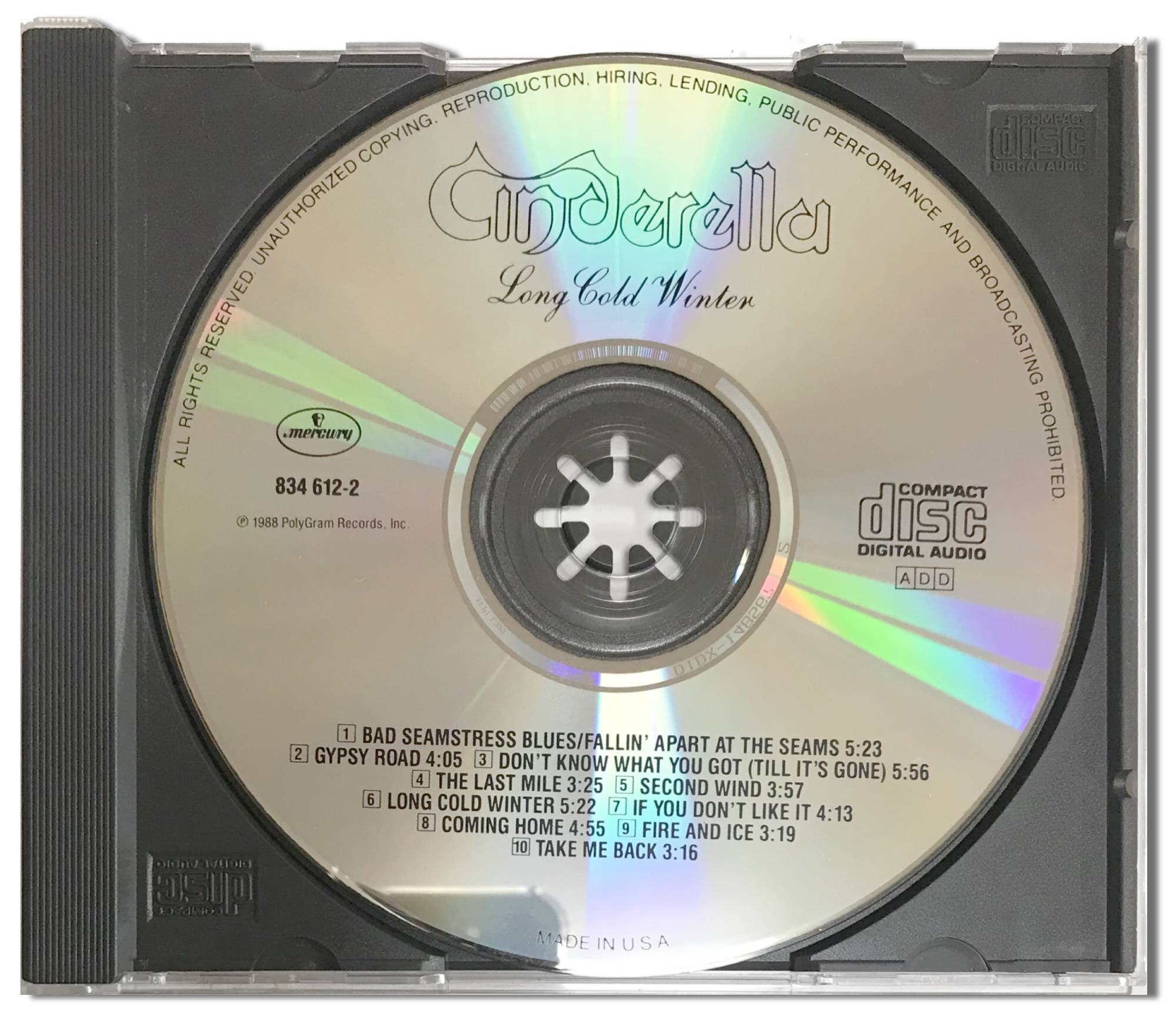 [미국반CD] Cinderella-Long Cold Winter