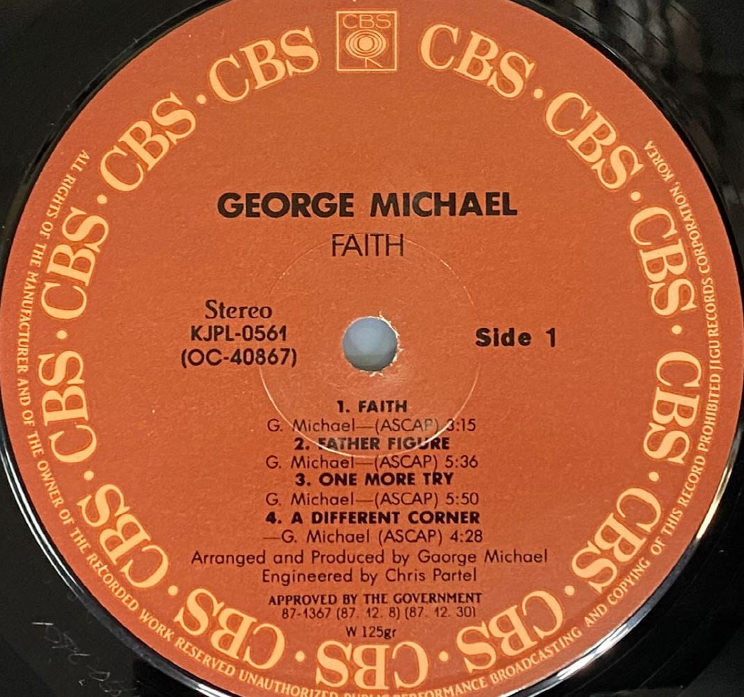 [LP] 조지 마이클 - George Michael - Faith LP [지구-라이센스반]