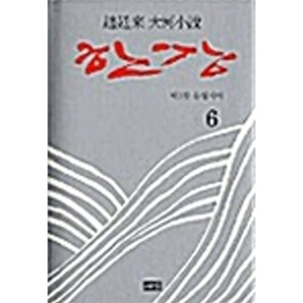 한강 6 - 양장본.조정래 대하소설.지은이 조정래.출판사 해냄.초판 제 1판 1쇄 2003년 8월 5일 발행.