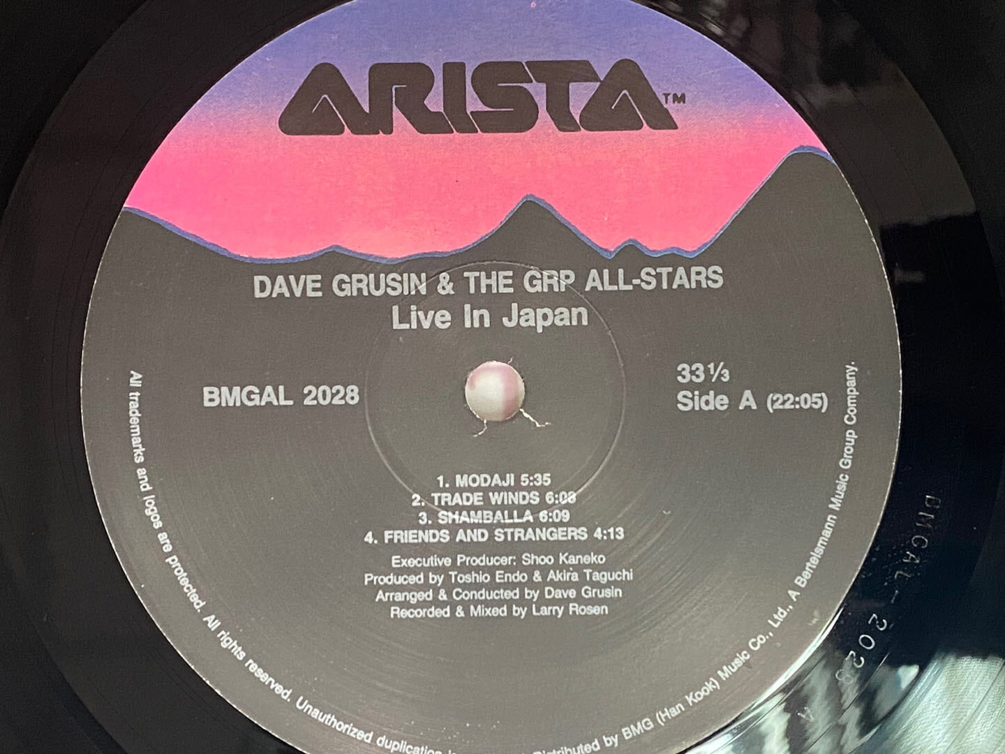 [LP] 데이브 그루신 - Dave Grusin And The GRP All-Stars - Live In Japan LP [BMG-라이센스반]