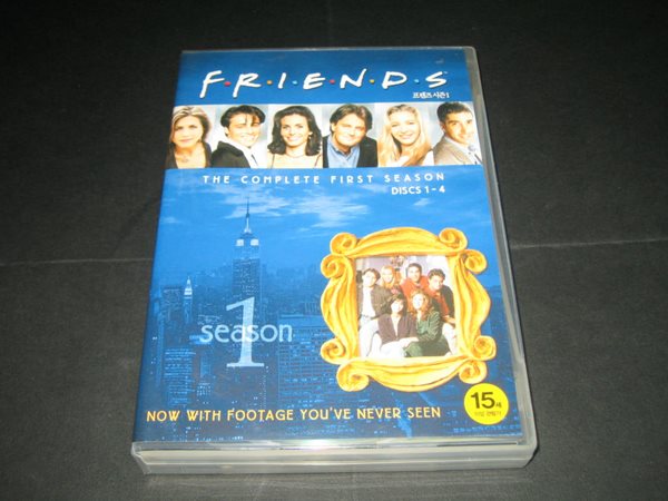 프렌즈 시즌 1 (3disc 아웃박스없슴) ,,, Friends Series 1 (디스크 3장만 있습니다)