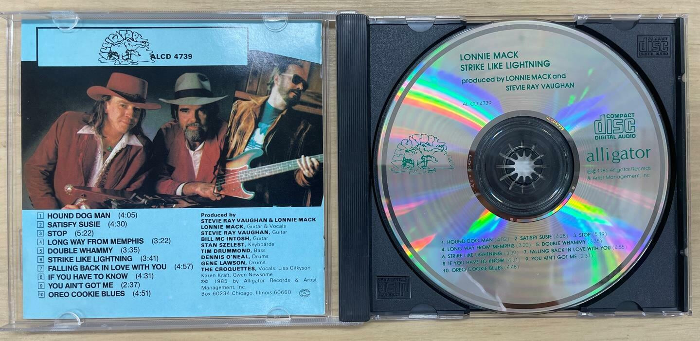 (수입CD)lonnie mack - strike like lightning / alligator / 상태 : 최상 (설명과 사진 참고)