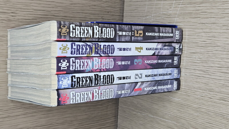 GREEN BLOOD 그린 블러드(1-5완) > (19)중고코믹만화/순정 > 실사진 참조