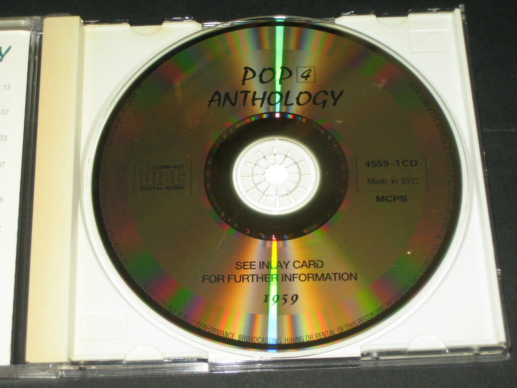 Pop Anthology 4 (1959년) CD음반 ,,, Elap Music ( Pick Wick Compact Discs) - THE DRIFTERS / THE COASTERS / JAN & DEAN