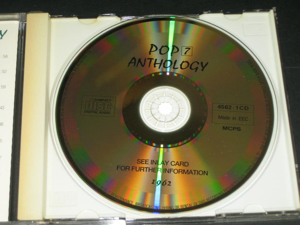 Pop Anthology 7 (1962년) CD음반 ,,, Elap Music ( Pick Wick Compact Discs) - TOMMY ROE / JIMMY CLANTON / BOBBY VEE