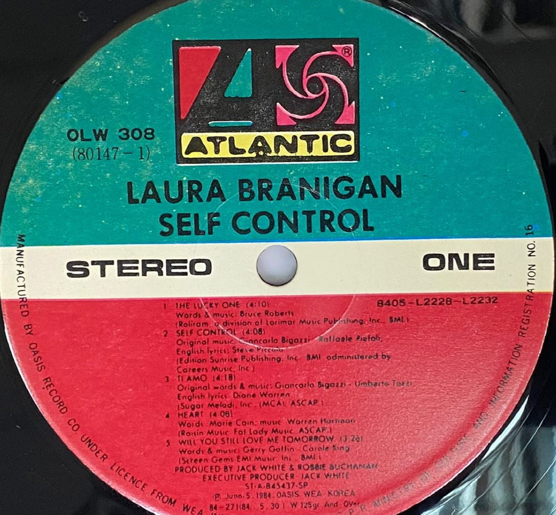 [LP] 로라 브래니건 - Laura Branigan - Self Control LP [오아시스-라이센스반]