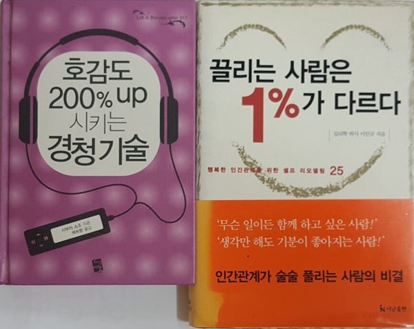 끌리는 사람은 1%가 다르다 + 호감도 200% up 시키는 경청 기술