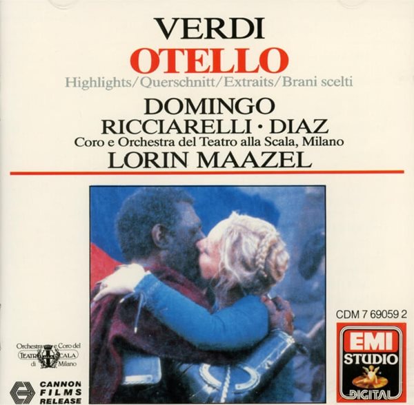 Verdi : 오델로 (Otello) - Highlights - Lorin Maazel(로린 마젤) (독일발매)