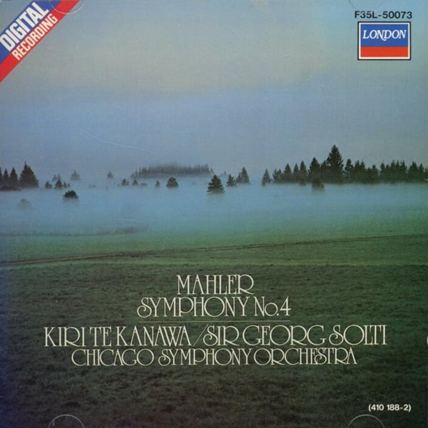 Mahler : Symphony No.4 - 솔티 (Georg Solti) (지휘자),카나와 (Kiri Te Kanawa)(일본발매)