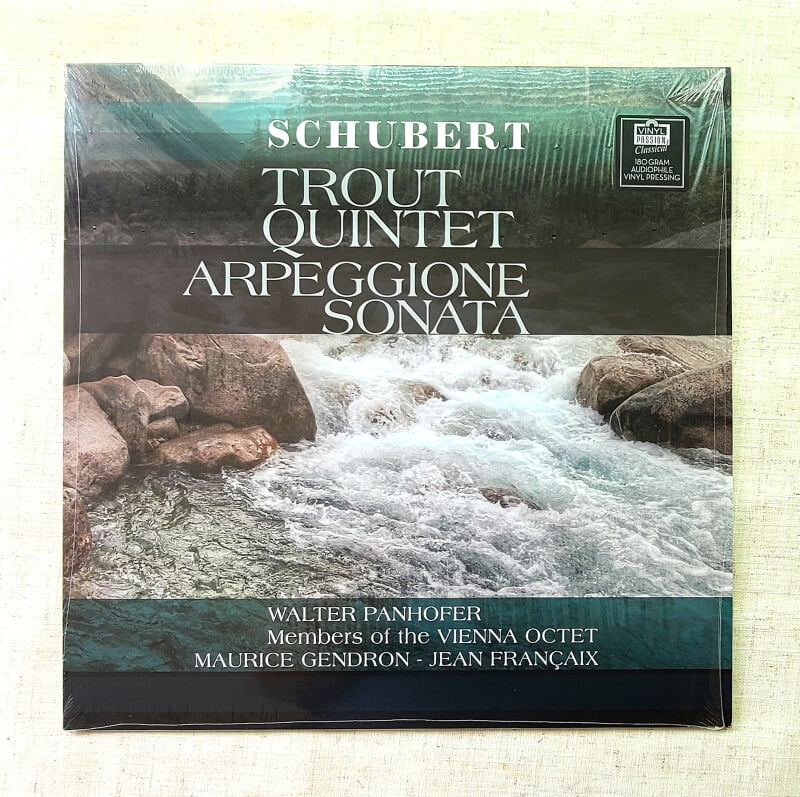 Maurice Gendron 슈베르트: 피아노 오중주 송어, 아르페지오 소나타 (Schubert: Trout Quintet, Arpeggione Sonata) [LP]