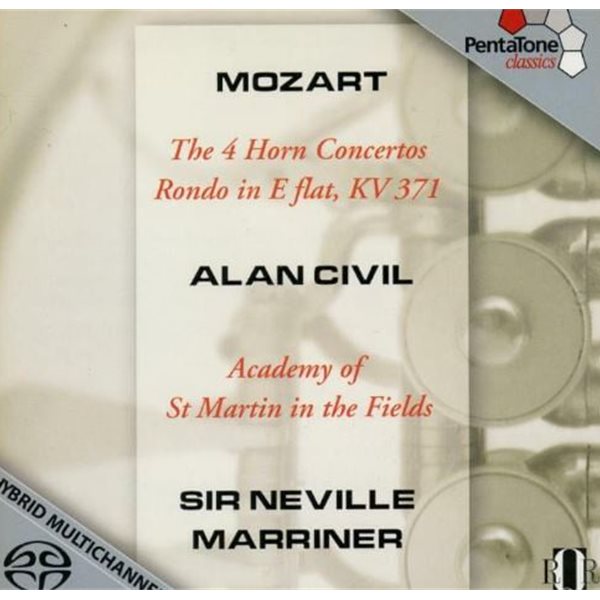 네빌 마리너 - Neville Marriner - Mozart The Four Horn Concertos [SACD] [E.U발매]