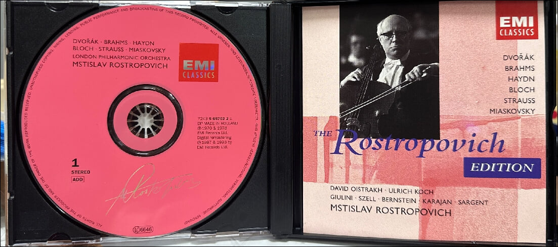 Dvorak, Brahms : The Rostropovich Edition - 로스트로포비치 (Mstislav Rostropovich)(3CD)(Holland발매)