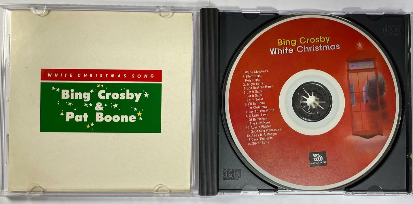 (CD)bingcrosby & pat boone - white christmas song / 문화레코드 / 상태 : 죄상(설명과 사진 참고)