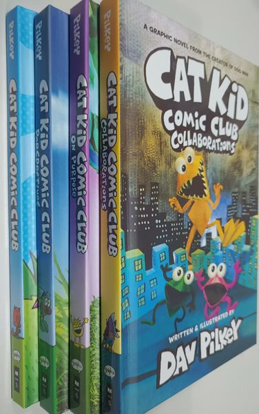 Cat Kid Comic Club #1~4 (Hardcover) - From the Creator of Dog Man - Cat Kid Comic Club (Graphic Novel) 1 DAV PILKEY , DAV PILKEY (그림) Graphix | 2020년 12월 