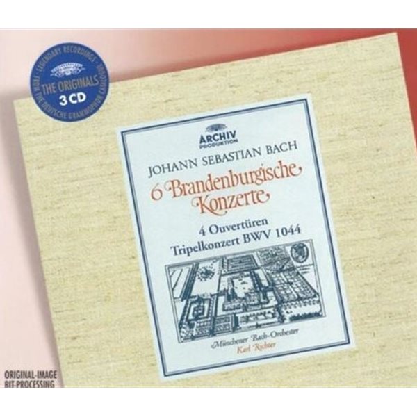 칼 리히터 - Karl Richter - Bach 6 Brandenburgische Konzerte,Tripelkonzert BWV.1044 3Cds [E.U발매]