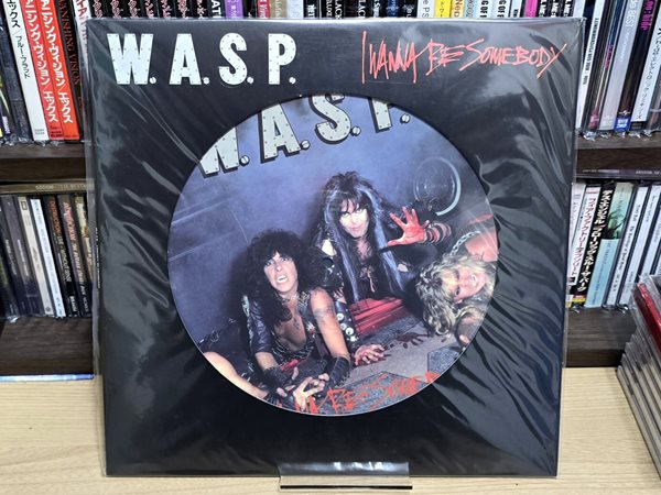 (미개봉 / 픽쳐디스크 LP 바이닐 / RSD 한정반) W.A.S.P. - I Wanna Be Somebody