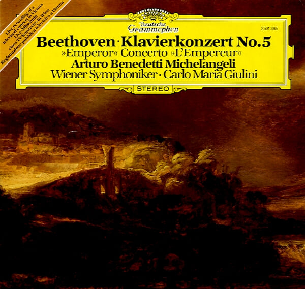 [수입][LP] Beethoven Klavierkonzert No.5 "Emperor" - Michelangeli / Giulini / Wiener Symphoniker