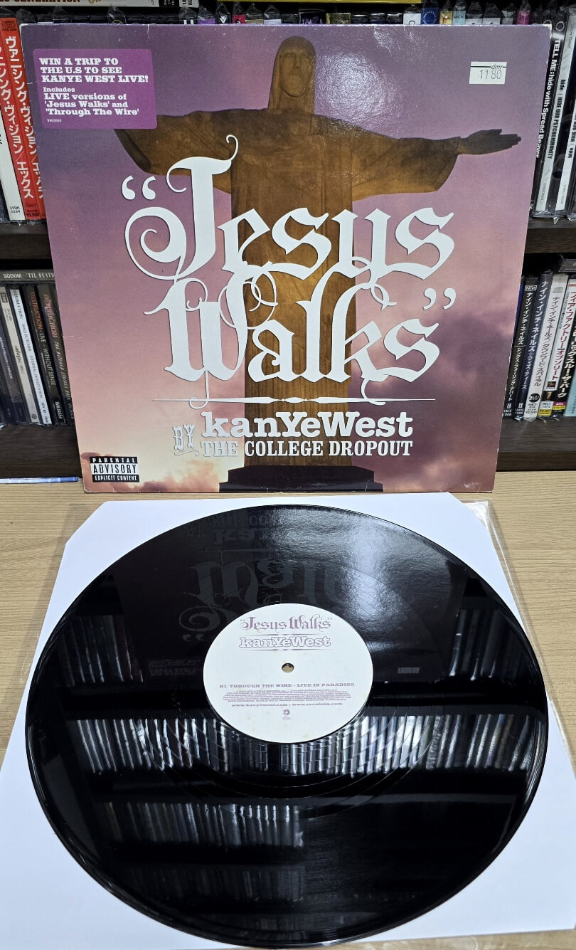 (수입반 / 바이닐) Kanye West 칸예웨스트 - Jesus Walks / Through The Wire (Live) 12' Vinyl