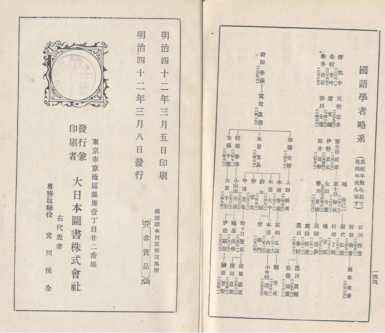 國語讀本別記解說( 국어독본별기해설 ) - 우에다 가즈토시 박사 <1909년 출판도서 초판> 고사기 속일본기 다케토리모노가타리 이세물어 도사일기 겐지모노가타리 마쿠라노소시 쓰레즈레구사 도연초 호조키 오카가미 