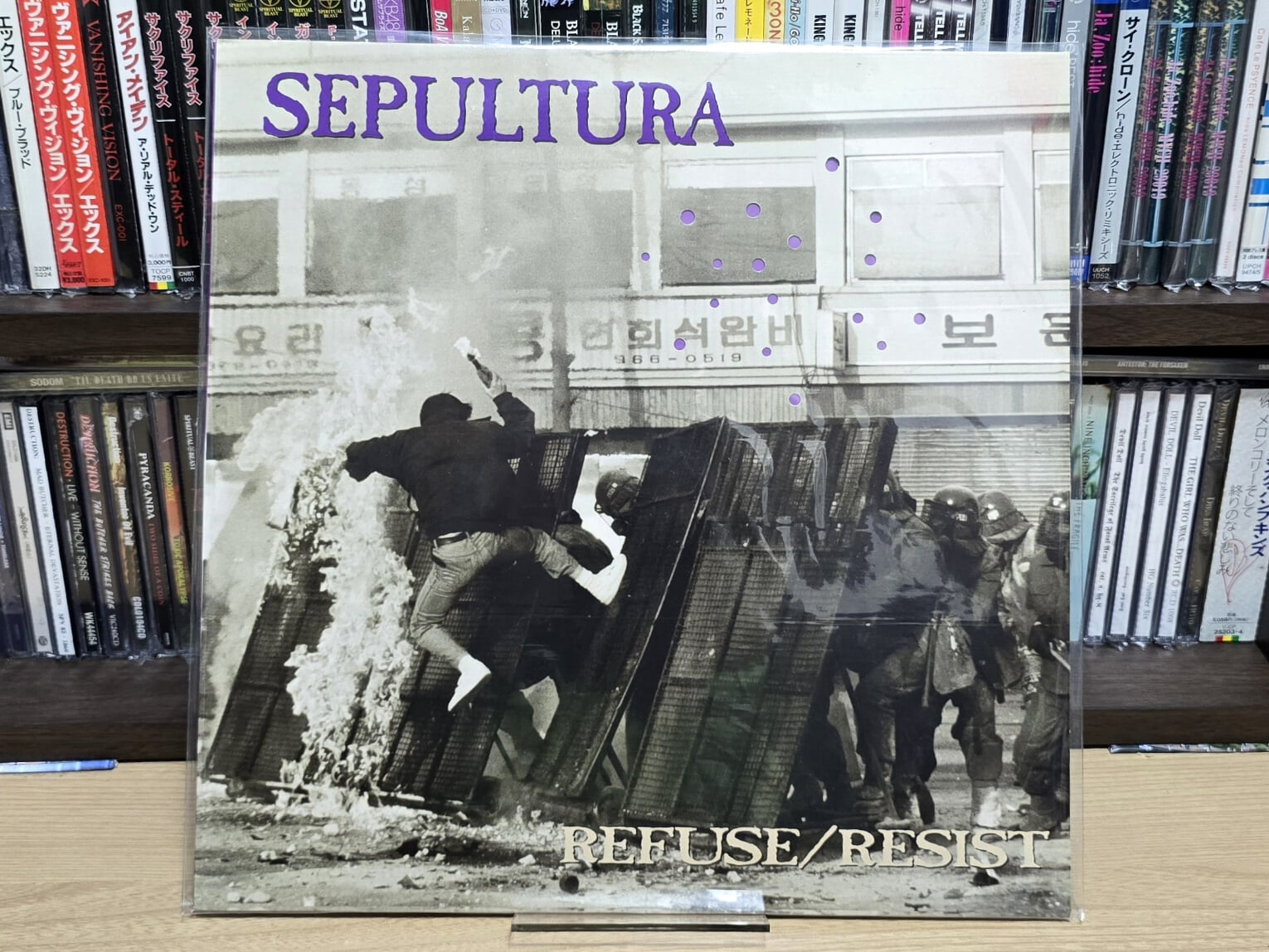 (희귀 / 수입/ 퍼플 컬러바이닐) Sepultura - Refuse/Resist